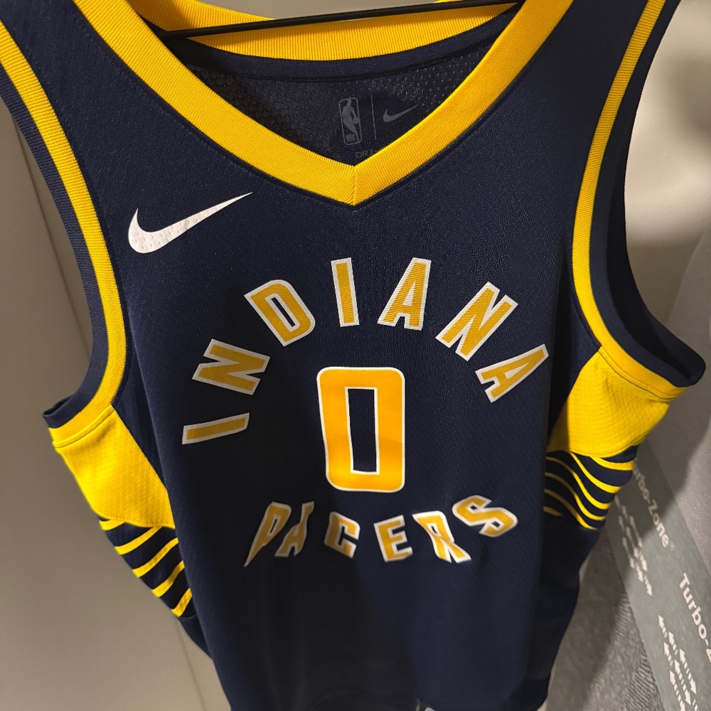 Tyrese Haliburton Finals Patch Jersey